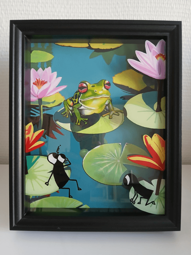 La grenouille en harmonie avec la nature