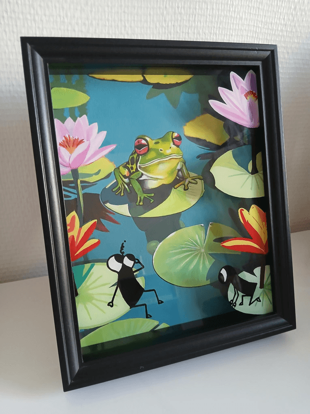 La grenouille en harmonie avec la nature